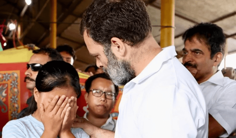 Rahul Gandhi Criticizes BJP Over President’s Rule in Manipur