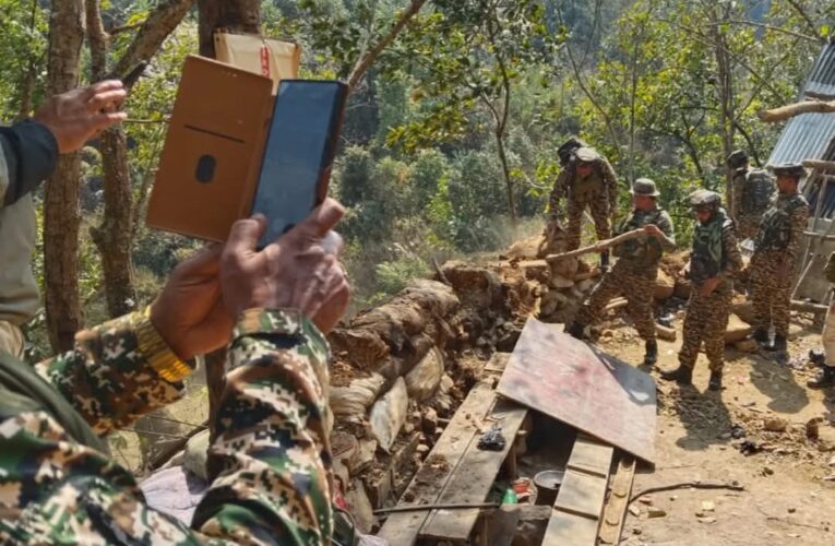 Security Forces Dismantle Two Illegal Bunkers in Kangpokpi District