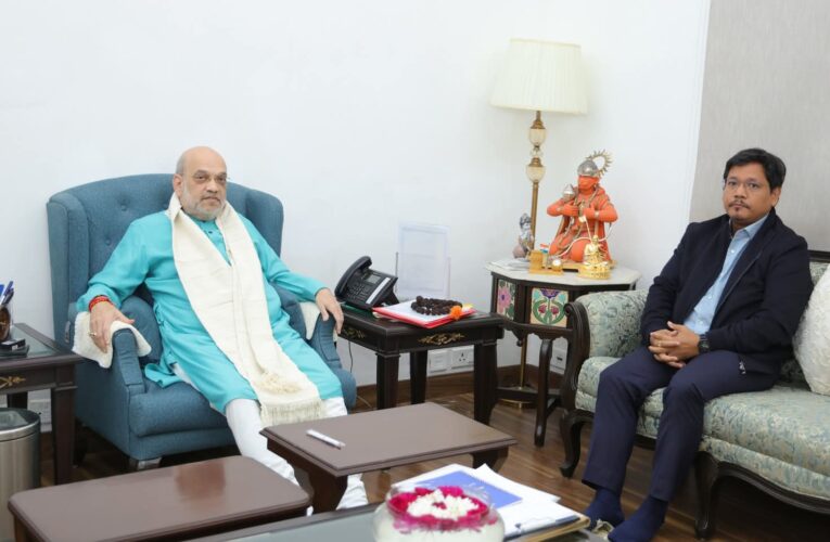 Meghalaya CM Conrad K Sangma Calls on Union Home Minister Amit Shah