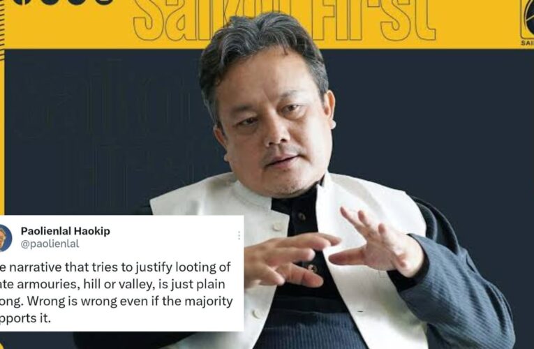 MLA Paolienlal Haokip Condemns Justification of Looted Arms in Manipur