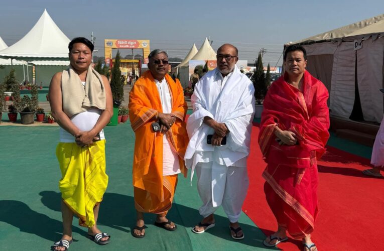 Manipur CM N Biren Singh, Minister, and MLA Attend Kumbh Mela