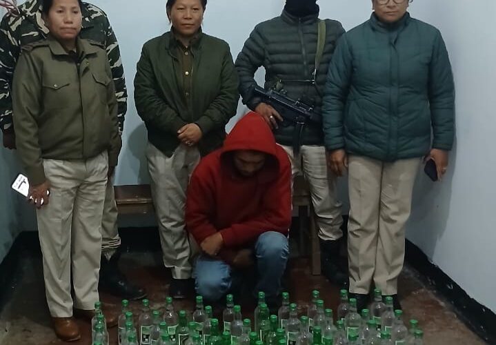 Liquor Seized in Wangjing Area During Police Drive