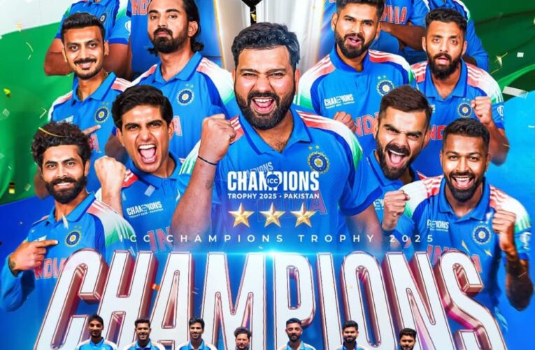 India Clinches ICC Champions Trophy 2025 in a Thrilling Finale Against New Zealand