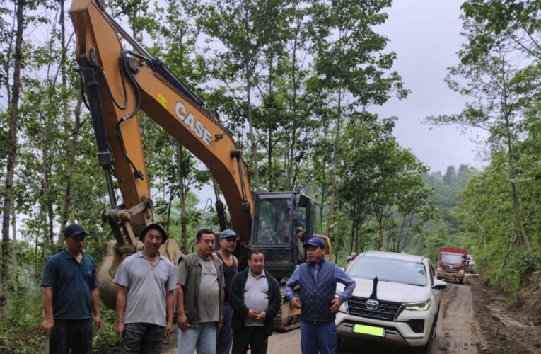 Speaker Th. Satyabrata Singh and MLA Losii Dikho Intervene to Restore NH-2 Connectivity via Kedima Route