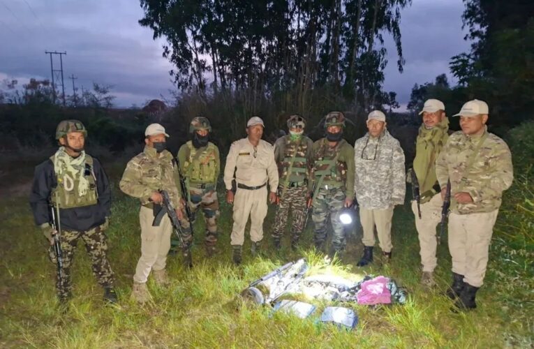 Security Forces Recover Arms, Grenades and Communication Equipment in Imphal West Operation