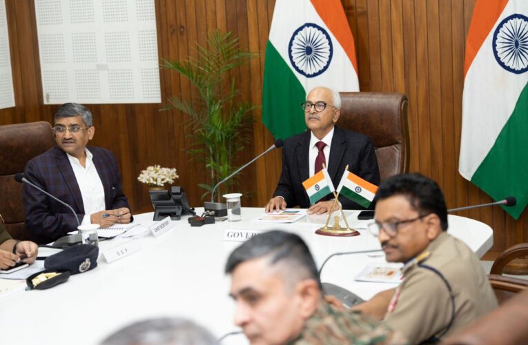 GOVERNOR REVIEWS ONGOING INDO-MYANMAR BORDER FENCING WORKS