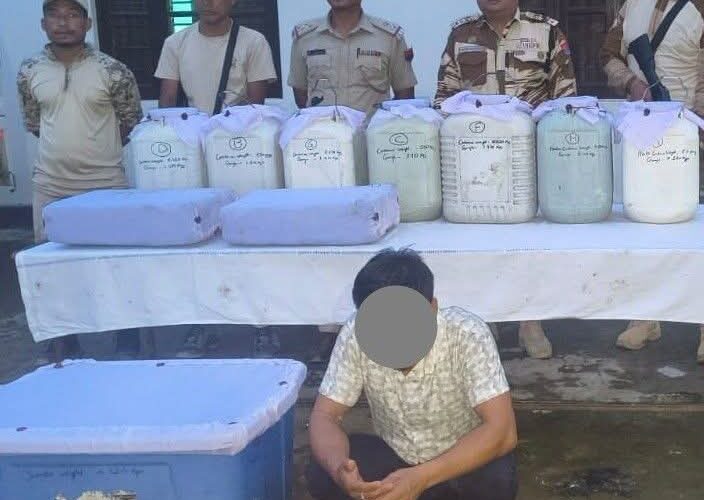 Manipur Police Arrest Man in Jiribam with 56.8 kg of Contraband Ganja